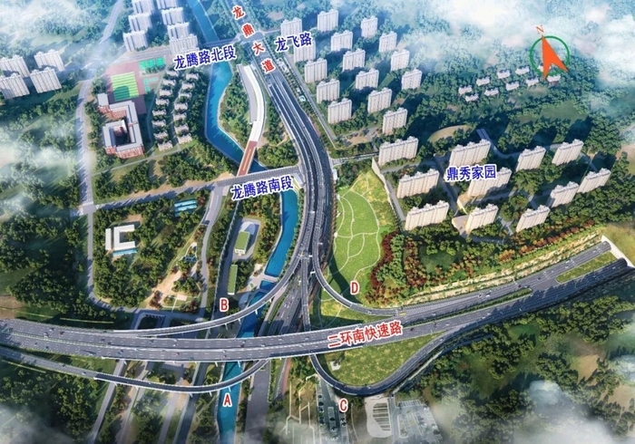 济南龙鼎立交匝道9月29日通车，龙鼎T形全互通立交全面建成投用