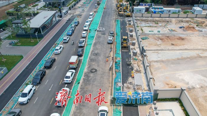 腊山河西路南延工程 冲刺收官
