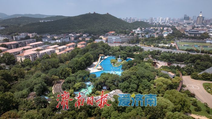 一年四季 泉在济南丨航拍泉城公园，“都市绿肺”沁凉意