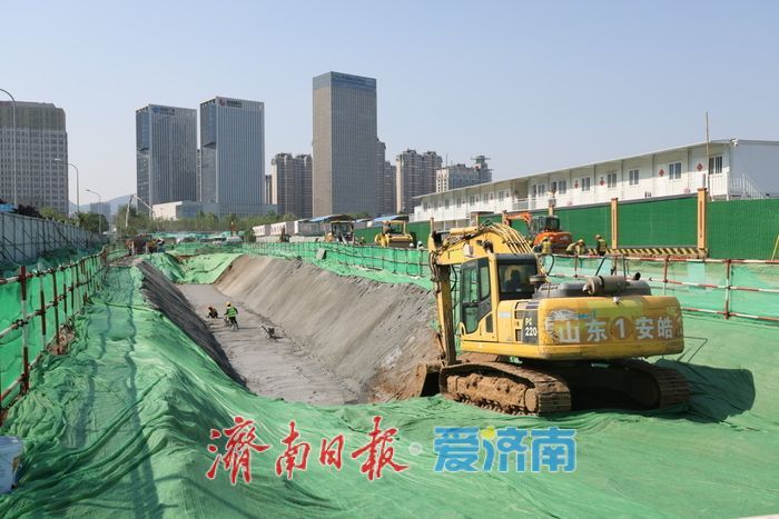 劳动节坚守岗位 济南华阳路项目加速推进