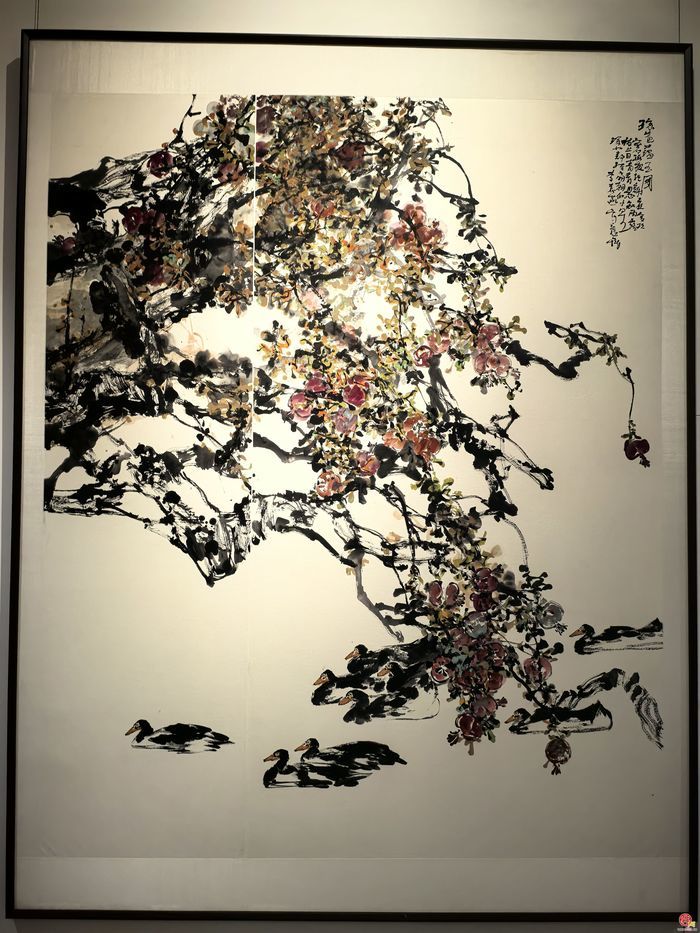 新锐来袭！李袁燕大写意花鸟画亮相“艺彩新锋——山东美术新人新作展”