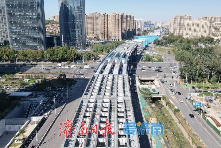 项目强省会｜跨经十路合龙段向南延伸贯通，济南凤凰黄河大桥南延主桥加速成势