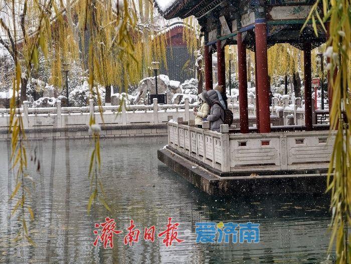 一年四季 泉在济南丨济南珍珠泉银装素裹更显灵动