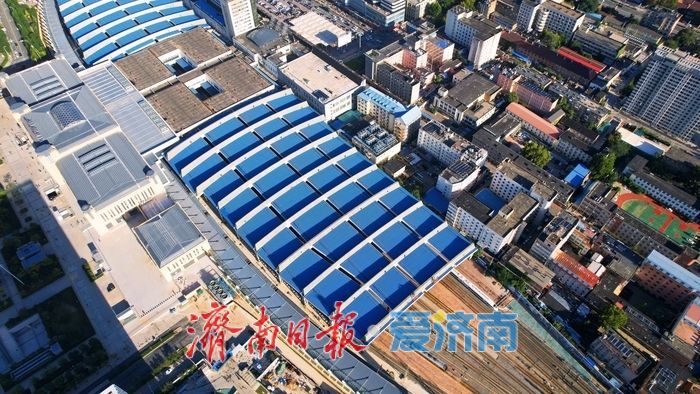 今日亮相！航拍镜头下的济南站北站房，解锁城市门户新风景