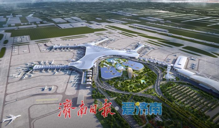 济南遥墙机场综合交通枢纽主体结构封顶，预计2026年实现“空铁轨路”无缝换乘