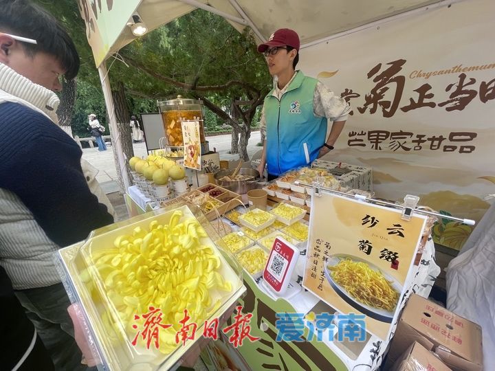 一年四季 泉在济南丨趵突泉菊展人气旺，市集鲜食引客来