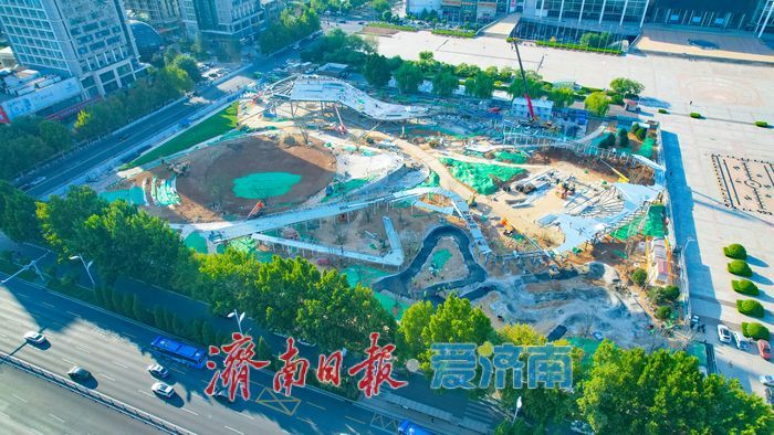 济南国际会展中心广场改造加速推进 打造高新区城市活力新客厅