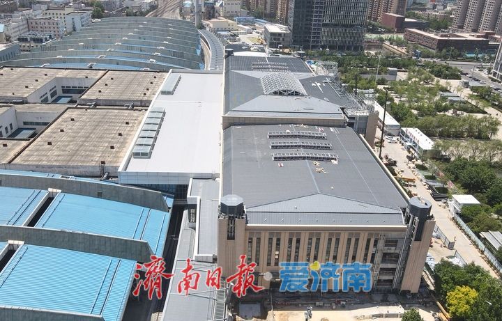 “新装”上身，济南站增设北站房主体结构装修接近尾声