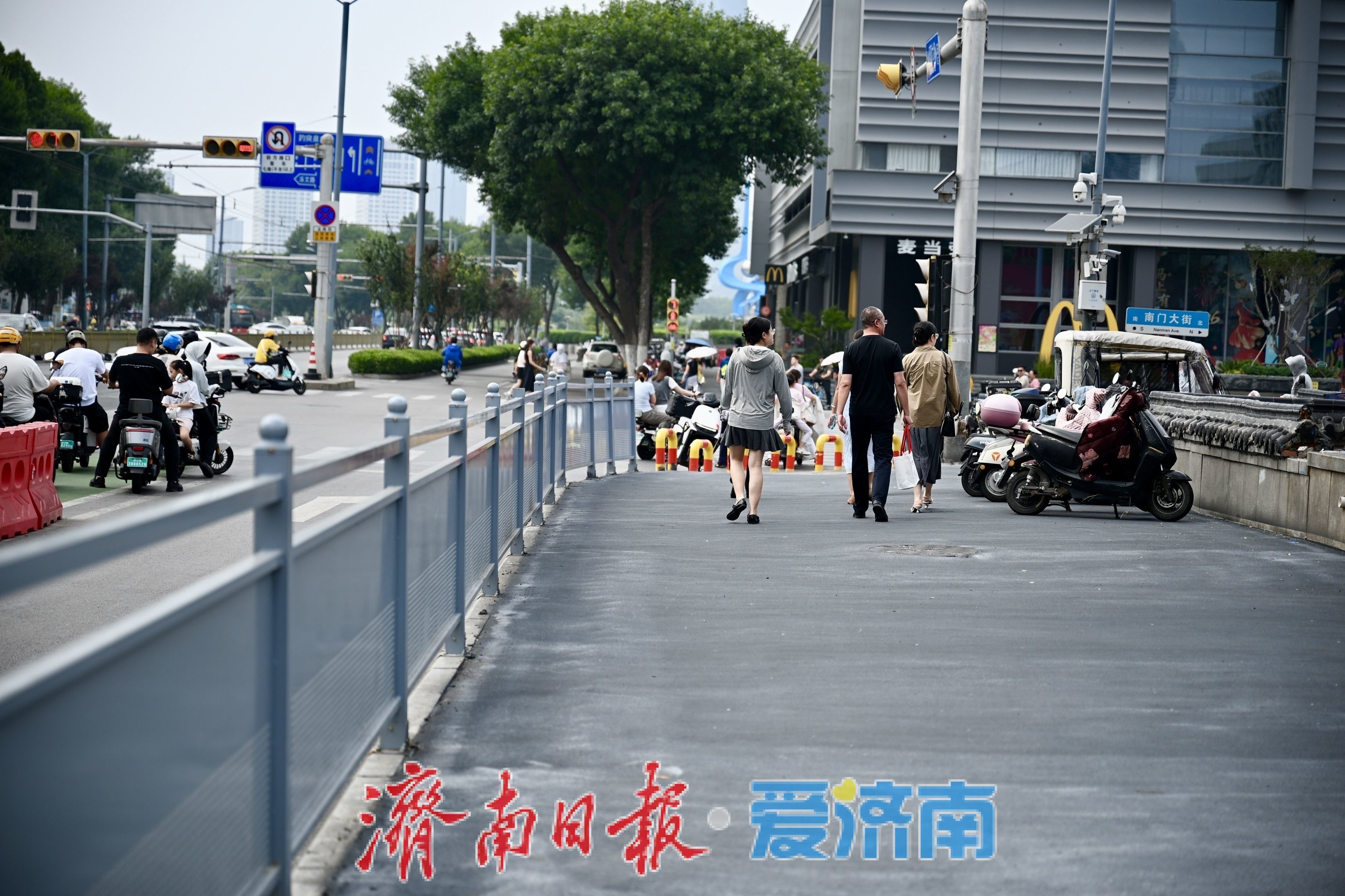 项目强省会｜济南历下区南门大街道路整修工程竣工 城区基础设施品质再升级