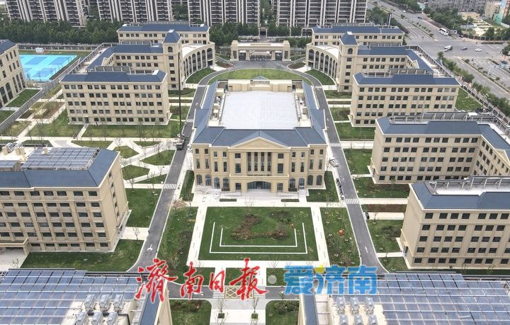 济南盛福片区这座高中本月底前建成