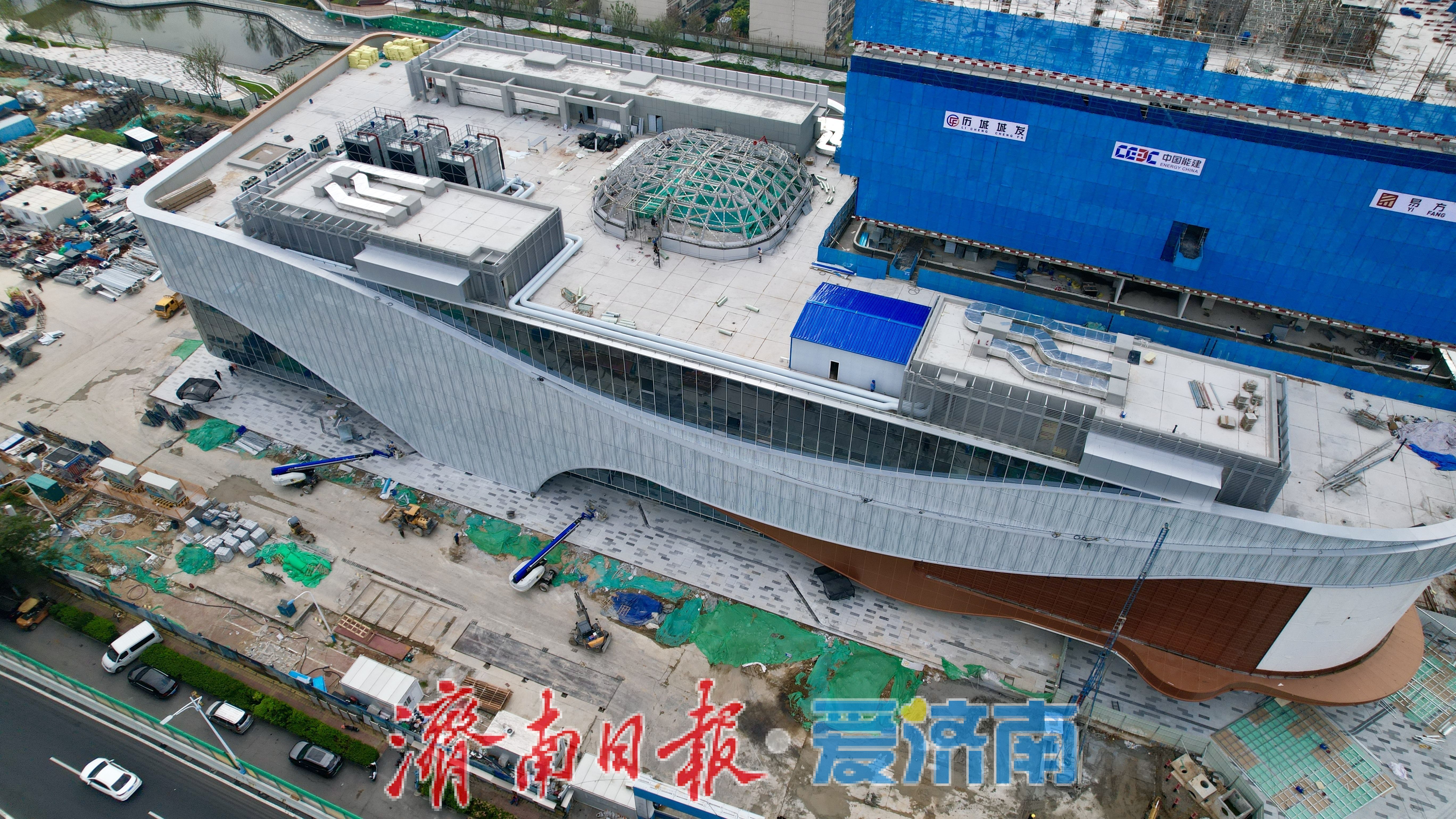 济南首座京东MALL亮相洪楼片区 项目建设全力攻坚节点目标