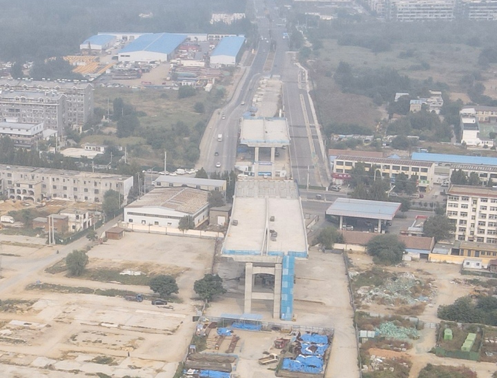 腊山河西路北延工程有序推进