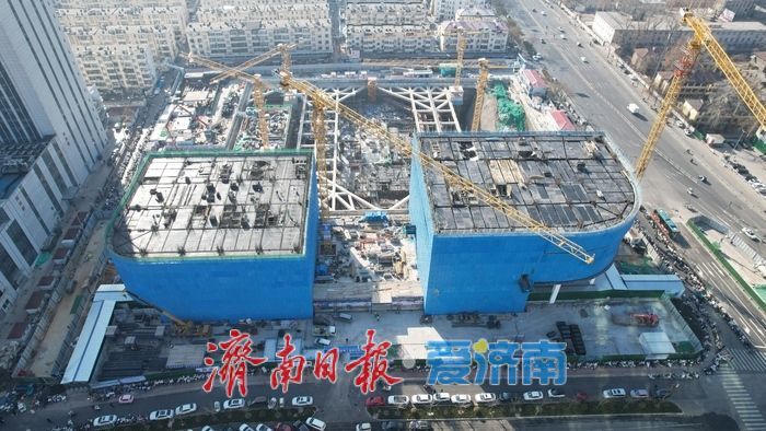 项目强省会｜济南市立五院站TOD综合体加速成型 立体生态地标初现轮廓