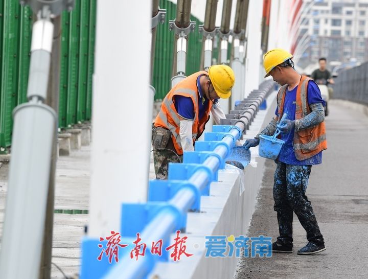 济南纬六路高架桥大修第一阶段进入尾声