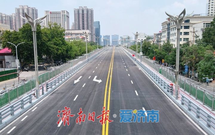 本周六零时通车！济南纬二路跨铁路天桥桥上路段改造完工