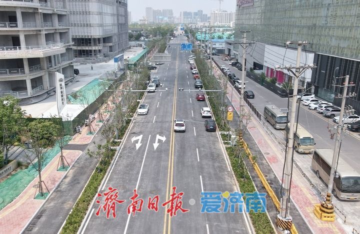 济南水屯路百米“瓶颈路”放开交通，北湖核心区再添南北交通干道