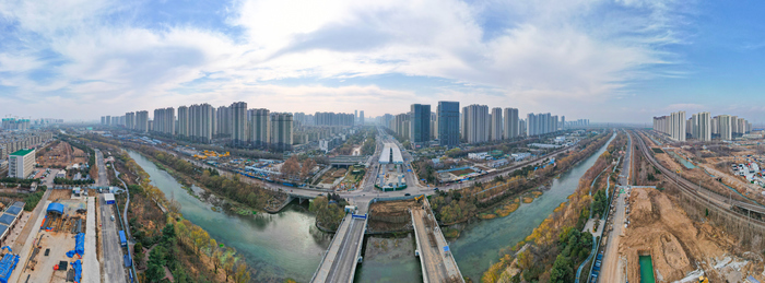 冬日济南小清河 尽显生态美