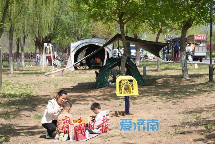 一年四季 泉在济南｜气温宜人好时光！湿地露营热 “燃” 初夏