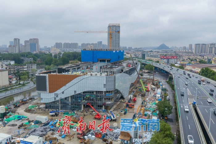 洪楼TOD城市更新提速，济南首座京东MALL展露全貌，冲刺年底开业