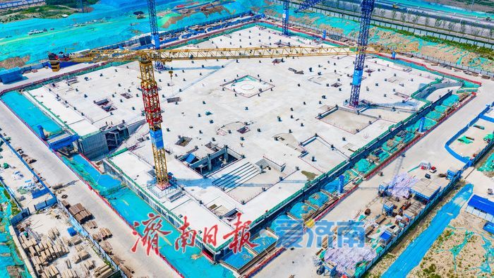 泉韵筑地标 文化启新篇 济南起步区市博物馆项目建设初具规模