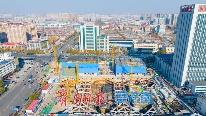 项目强省会｜济南西部崛起新地标：市立五院站TOD综合体建设稳步推进