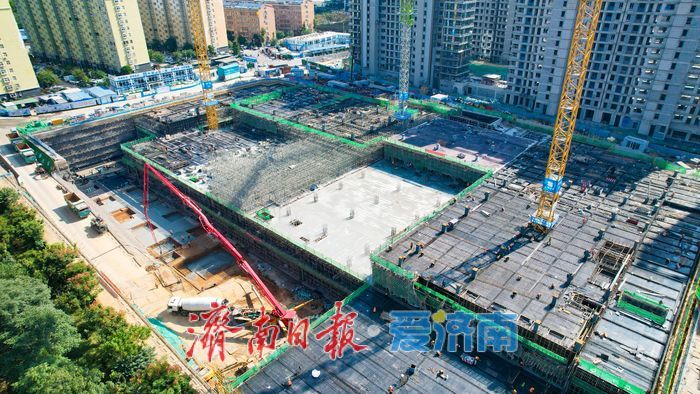 项目强省会｜塔吊林立施工忙 济南山姆二店地下主体结构施工有序推进