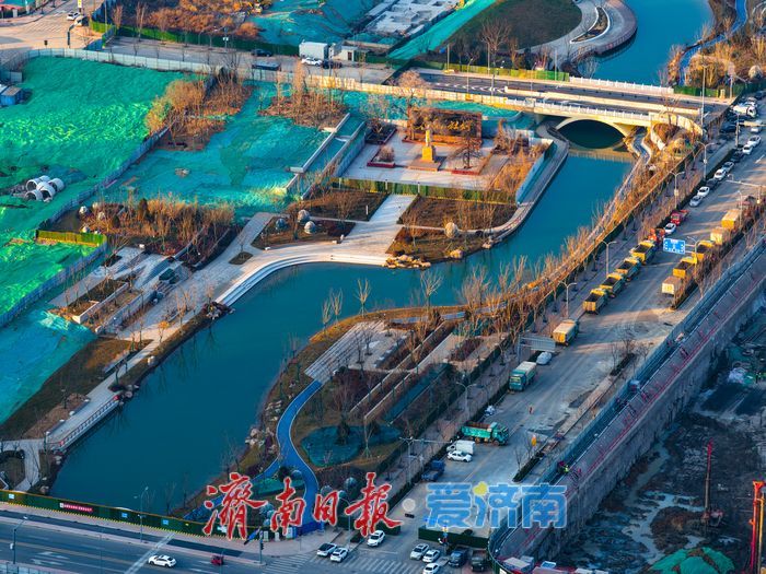 济南中泺河改造工程稳步推进 生态廊道初现雏形