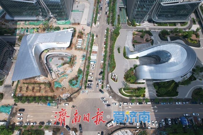 济南东部“L”型独特造型建筑尽显未来城市质感