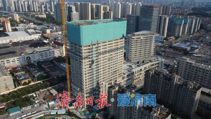 项目强省会｜济南首个地铁换乘车站上盖TOD综合体封顶