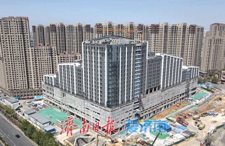 项目强省会｜济南老商埠首座大型TOD项目进入外立面装饰阶段