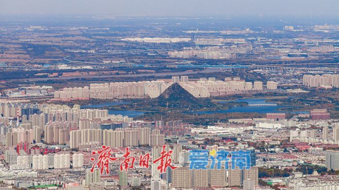 无人机翱翔佛慧之巅 现代版《鹊华秋色图》再绘泉城新韵