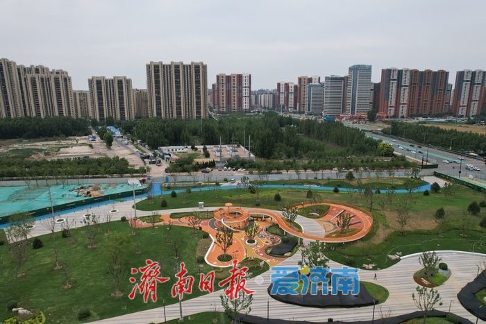 济南东站片区新添亲子乐园，白泉景观廊道儿童无动力乐园正式开放