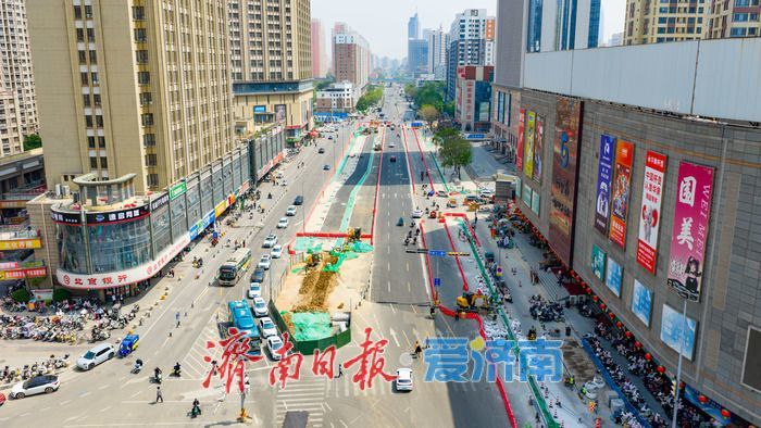 助力商圈复苏 济南经一路西市场段改造进入冲刺期