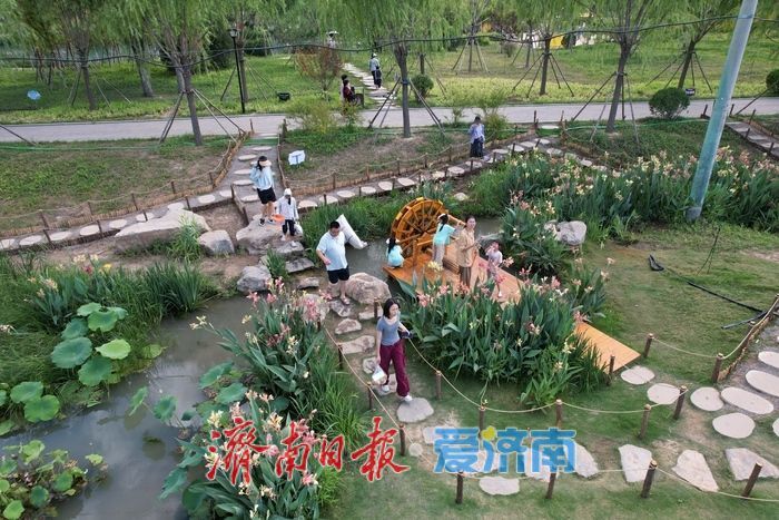 一年四季 泉在济南丨叮咚泉水映童趣，“泉涌白沙”醉游人