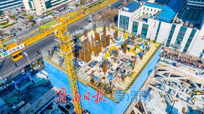 项目强省会｜济南市立五院TOD项目雏形亮相：双塔主体已现，地下六万平米空间成网