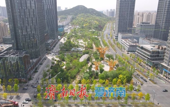 济南CBD绸带公园，生态与城市的完美融合
