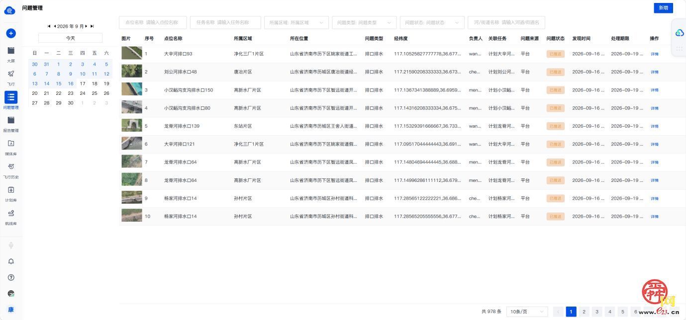 大辛河—巨野河构建无人机智慧巡检体系 济南以数字化低空巡检守护水生态安全