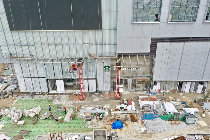 龙湖济南西城天街施工最新进展！预计10月底开门迎客