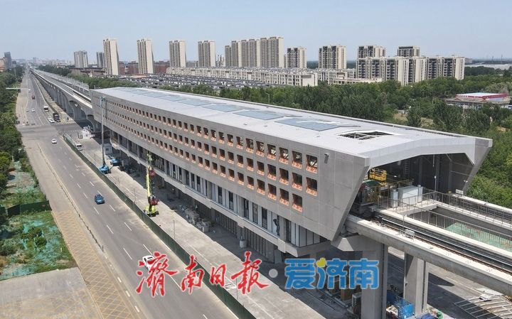 项目强省会｜济南轨交8号线高架段车站风格多样，跟随镜头先睹为快
