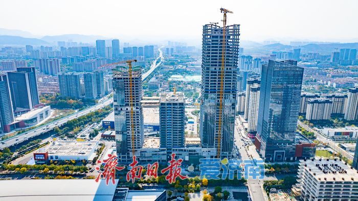 210米新地标！济南西部天际线迎来“云端相接”新景观