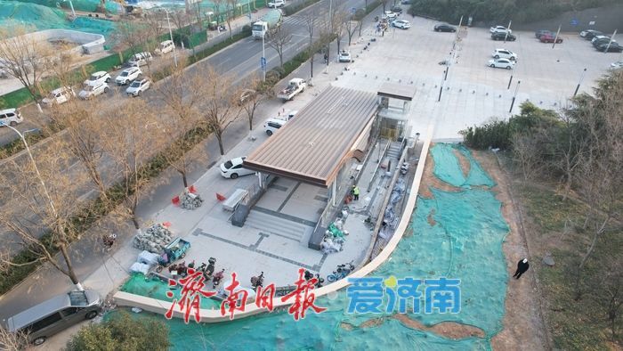 济南轨交6号线省会大剧院站出入口亮相