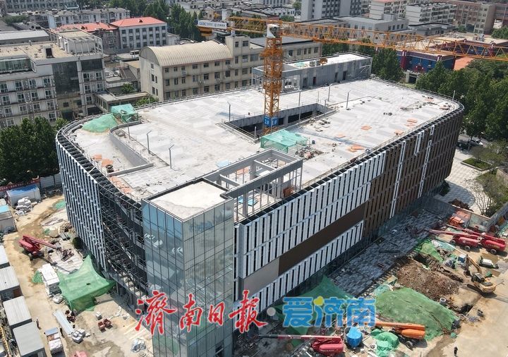 项目强省会｜济南洪楼片区智慧停车楼主体完工