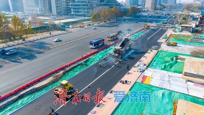 济南地铁4号线腊山站周边道路改造助力经十路畅行