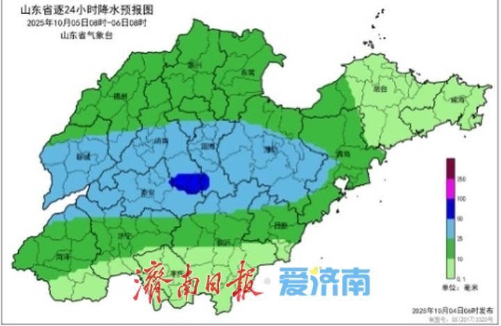 未来一周山东省多阴雨天气　鲁西北等地局部有暴雨