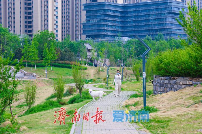 韩仓河公园春日散步道