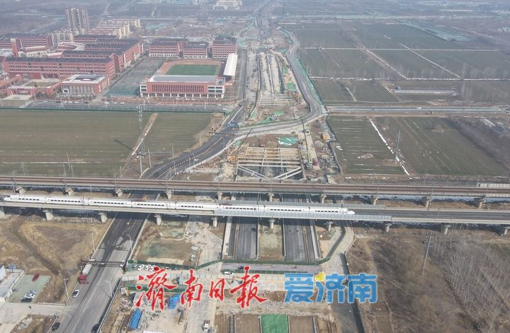 济南黄河济泺路隧道北延工程黄河北岸段建设有序推进