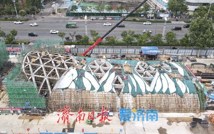 济南轨交4号线最“浅”与最“深”车站提速冲刺，确保年底通车