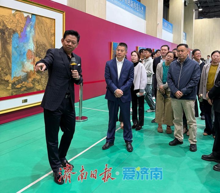 “青蓝相继——曹俊携博士生回母校作品联展（济南站）”在山东科技大学济南校区启幕