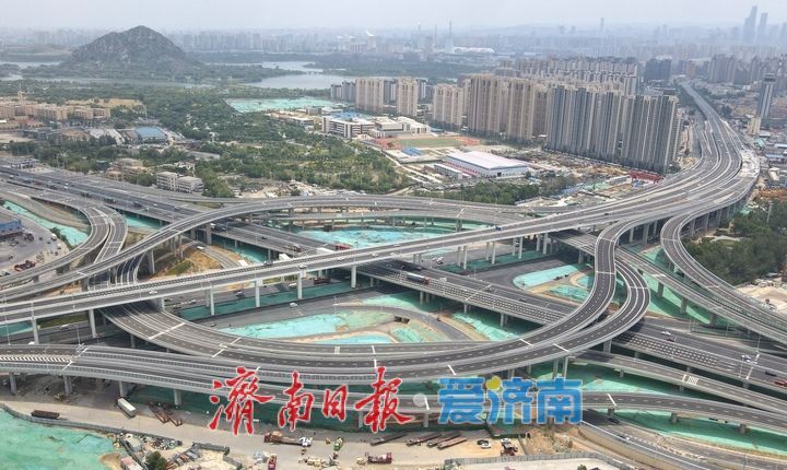 项目强省会｜济南新建零点枢纽互通立交各匝道6月底前陆续启用