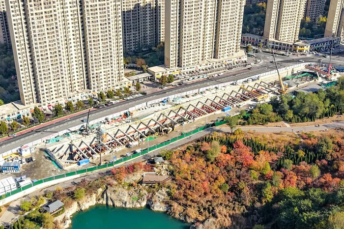 项目强省会｜济南轨道交通9号线啃下全线车站施工“最硬骨头”